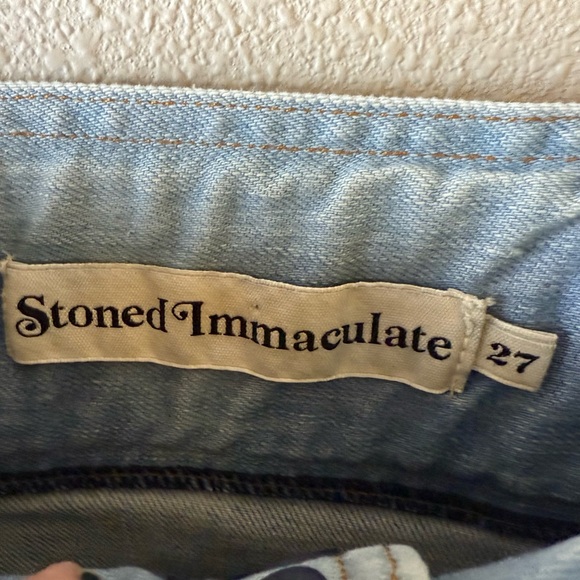 Stoned Immaculate Waiting For the Sun Bell Bottom Jeans Topanga Denim Women’s 27 - Picture 11 of 16